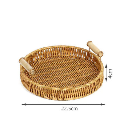 Rattan storage basket
