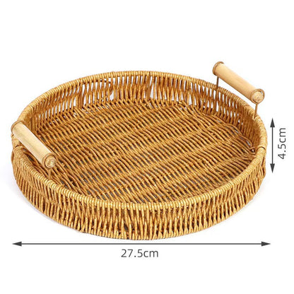 Rattan storage basket